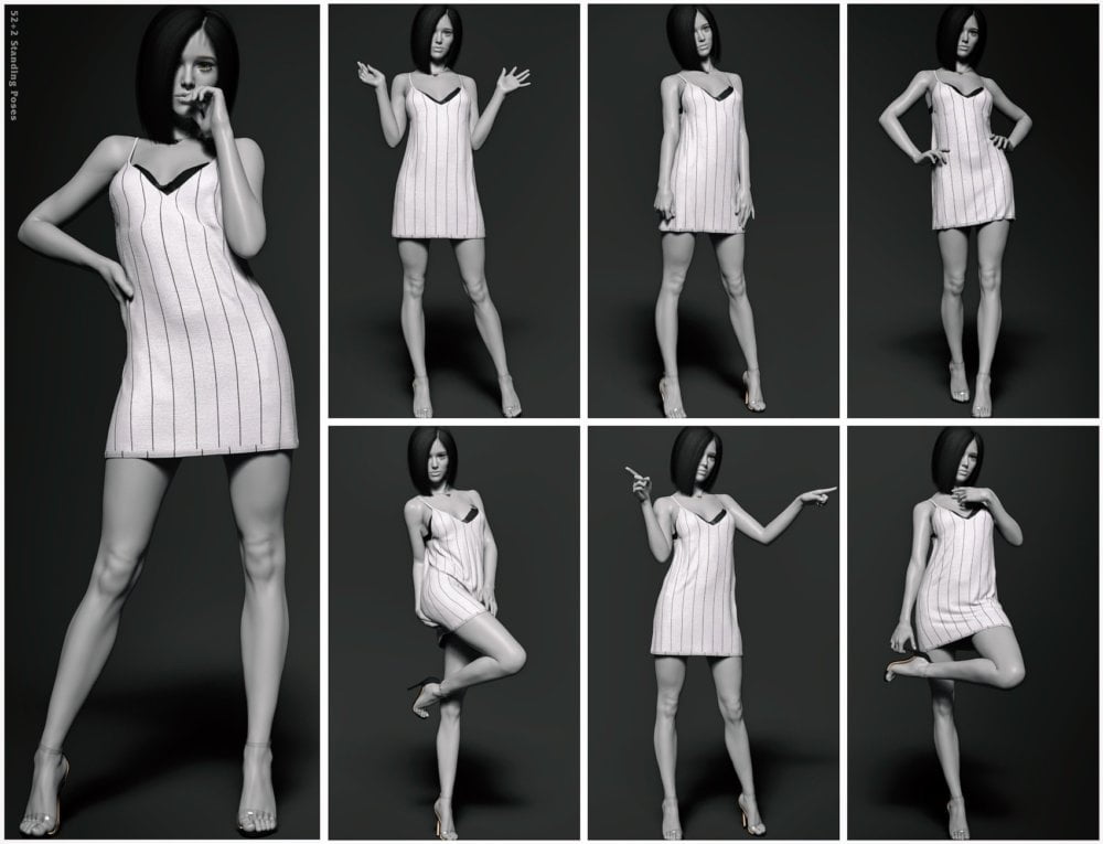 All Sweet Fashion Poses Series 2 for Genesis 8 Female