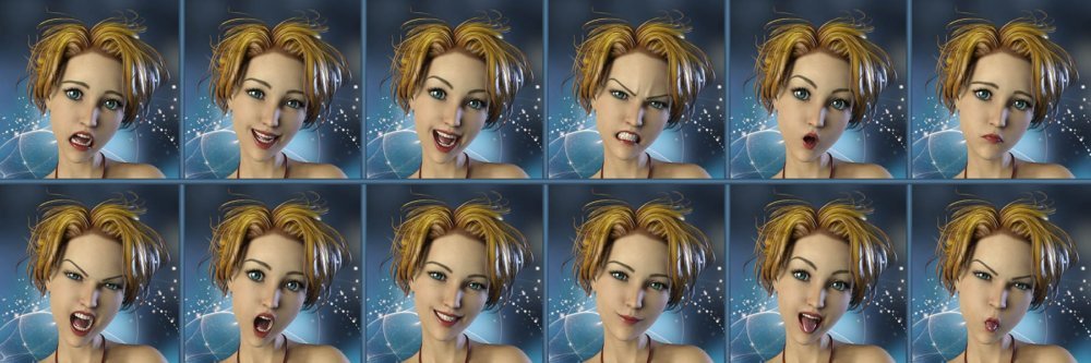 Capsces Poses and Expressions for Sakura 8 and Aiko 8