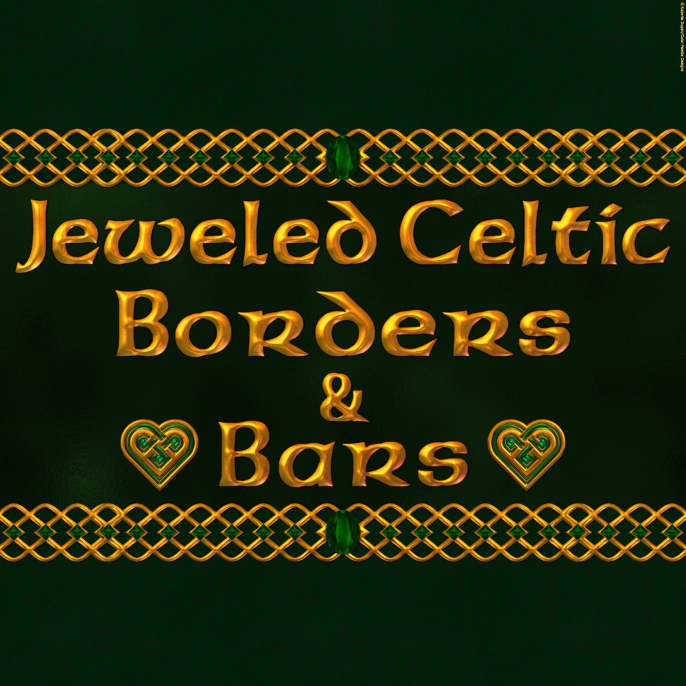 Jeweled Celtic Borders and Bars w/Bonus Gift
