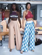 dForce Palazzo Pants Outfit Textures