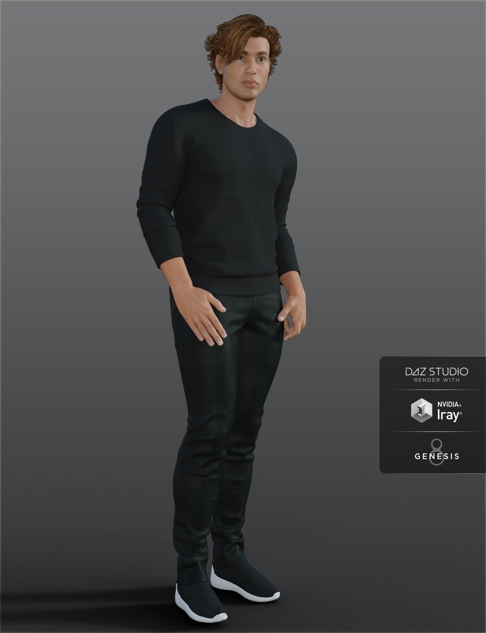 H&C Trench Coat Outfit for Genesis 8 Male(s)