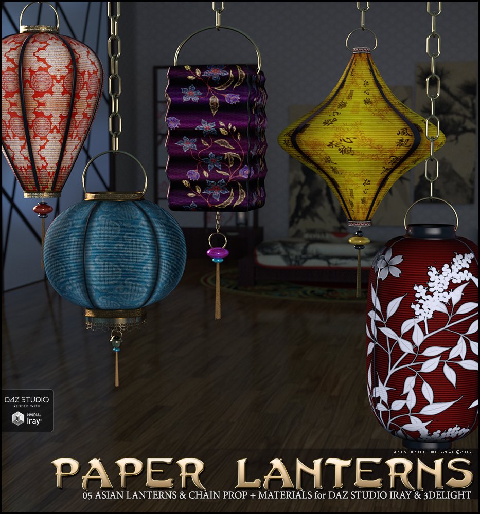 SV's Asian Paper Lanterns DS