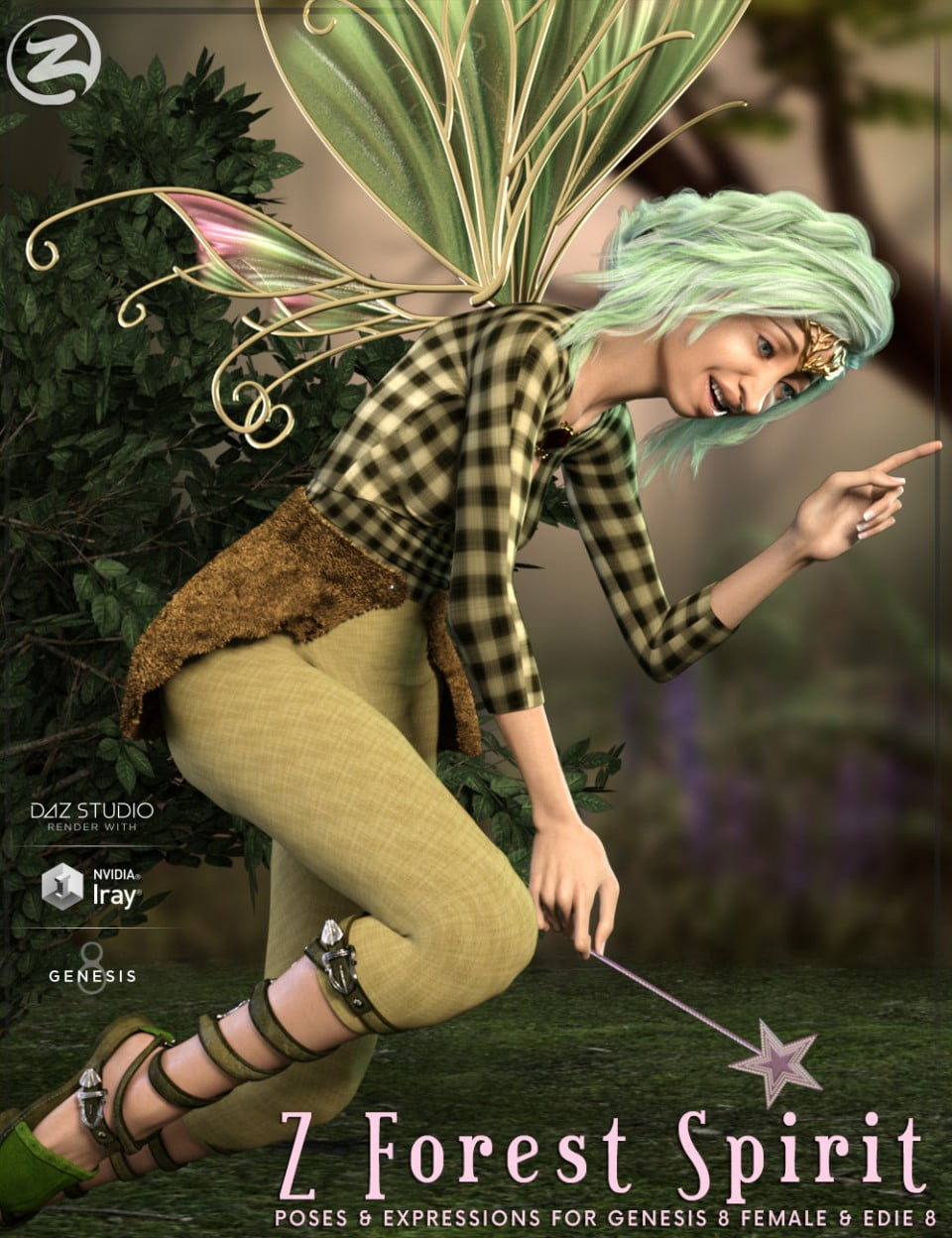 Z Forest Spirit – Poses and Expressions for Genesis 8 Female and Edie 8