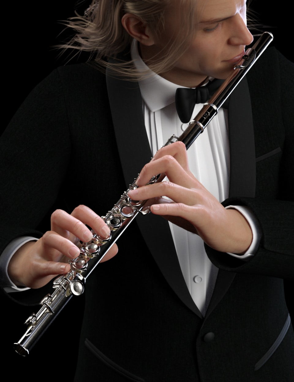 HD Flute and Poses for Genesis 8