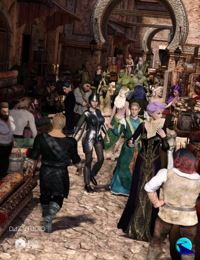 00-now-crowd-billboards-fantasy-life-daz3d-1