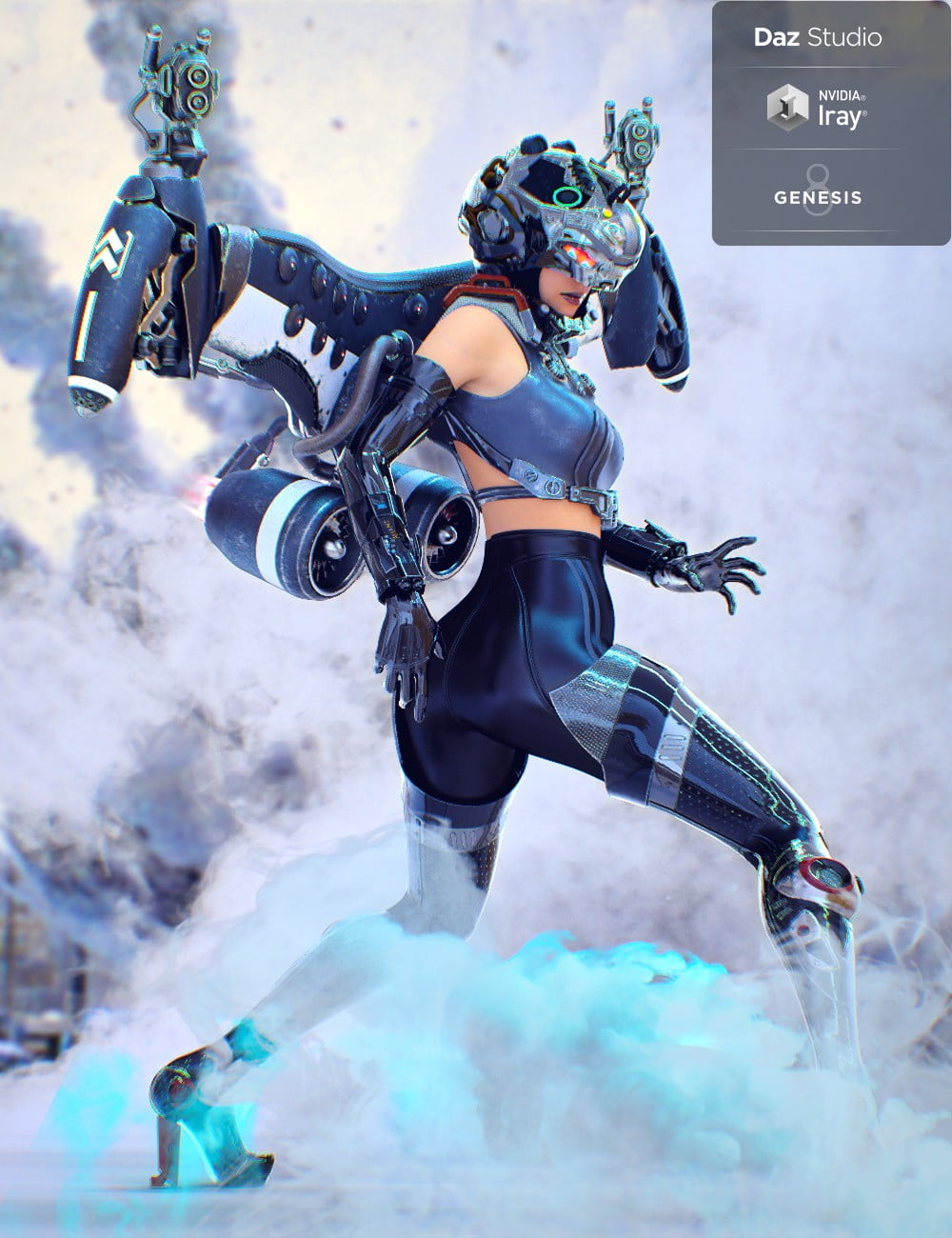 Jet Pack "Hyoga" for Genesis 8 Female