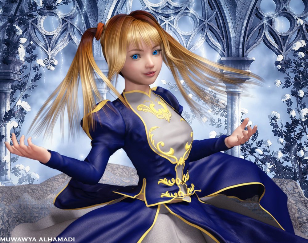 Fantasy Anime Haircut 4 _Yoko Hair_ for G3F G8F