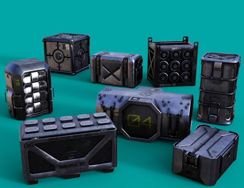 SciFi Crates and Containers Vol 1
