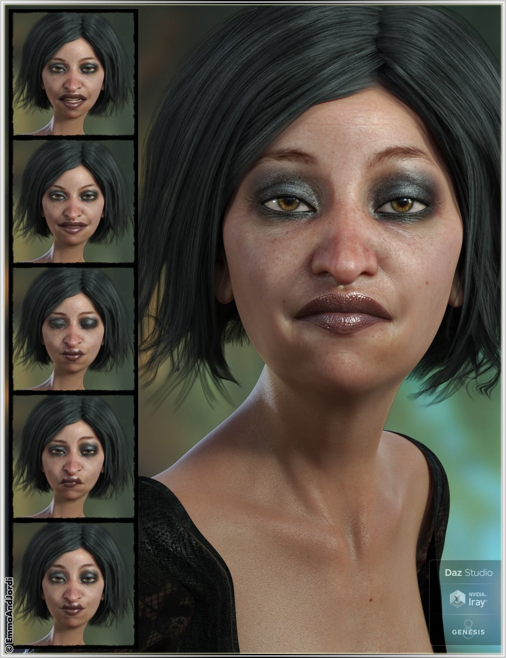 Spooky Soul Mix and Match Expressions for Edie 8 and Genesis 8 Female
