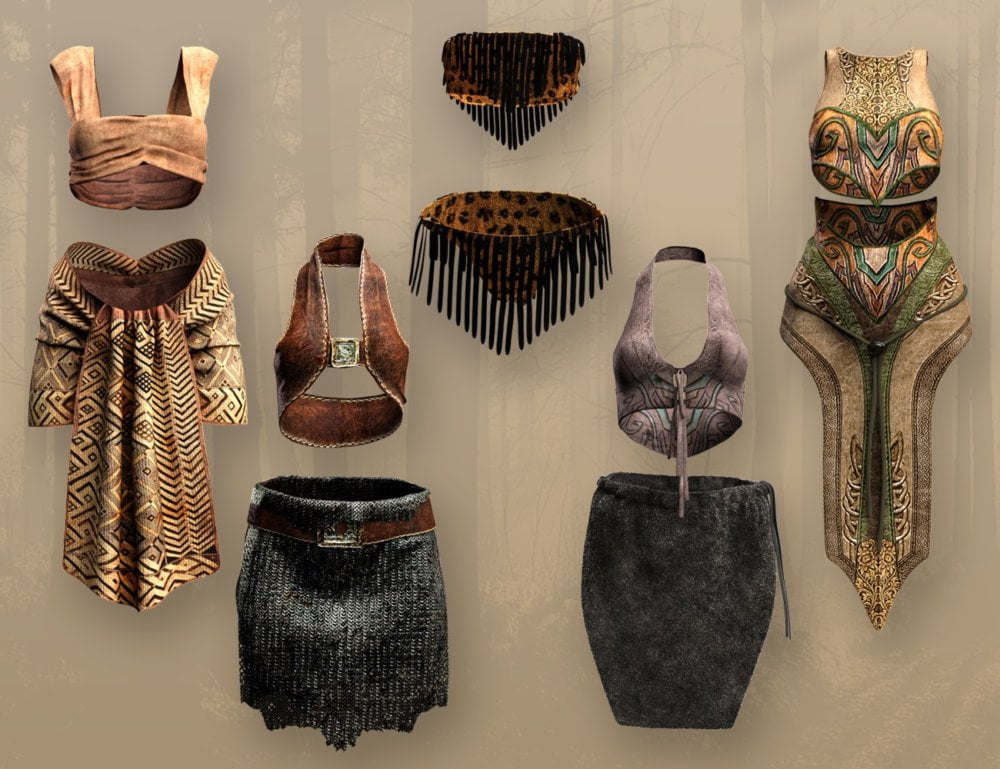 dForce Loincloth Collection for Genesis 8 Female(s)