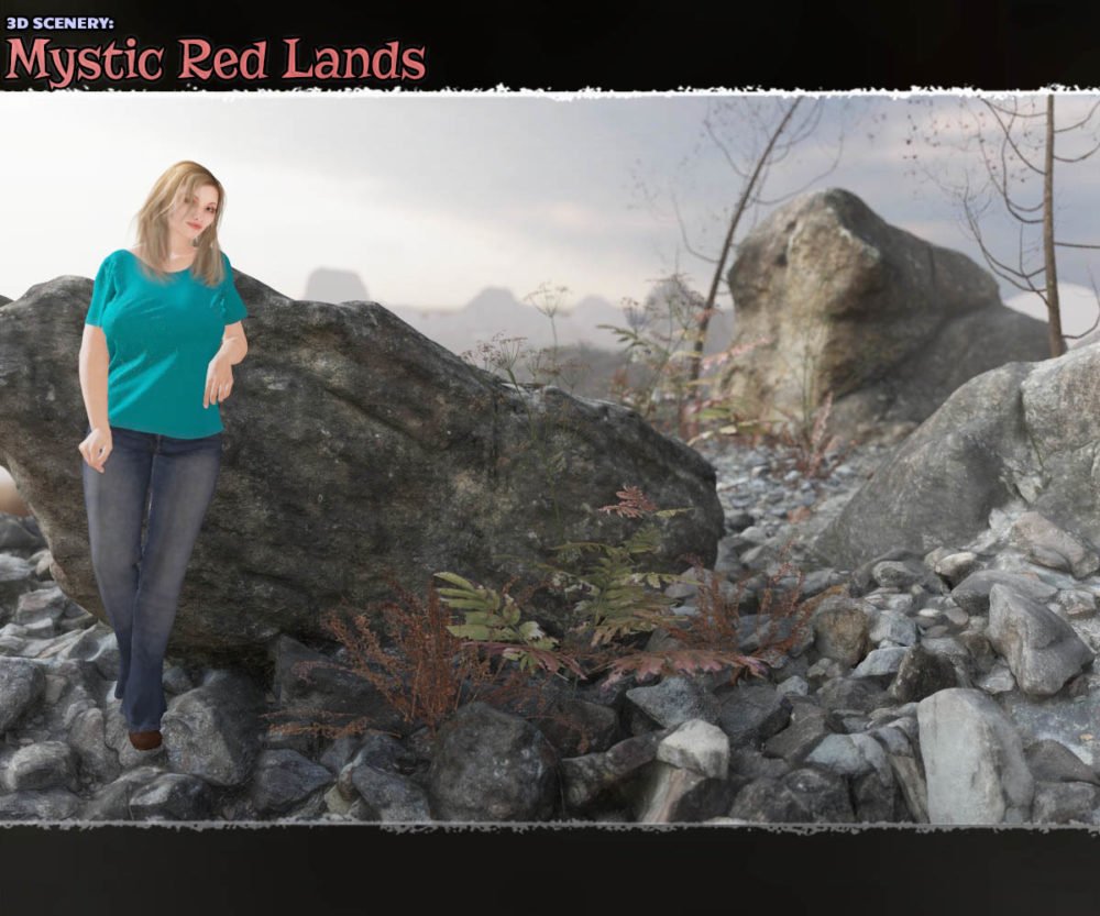 3D Scenery: Mystic Red Lands