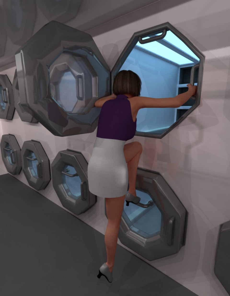 Lunar Science Station: Sleep Tubes