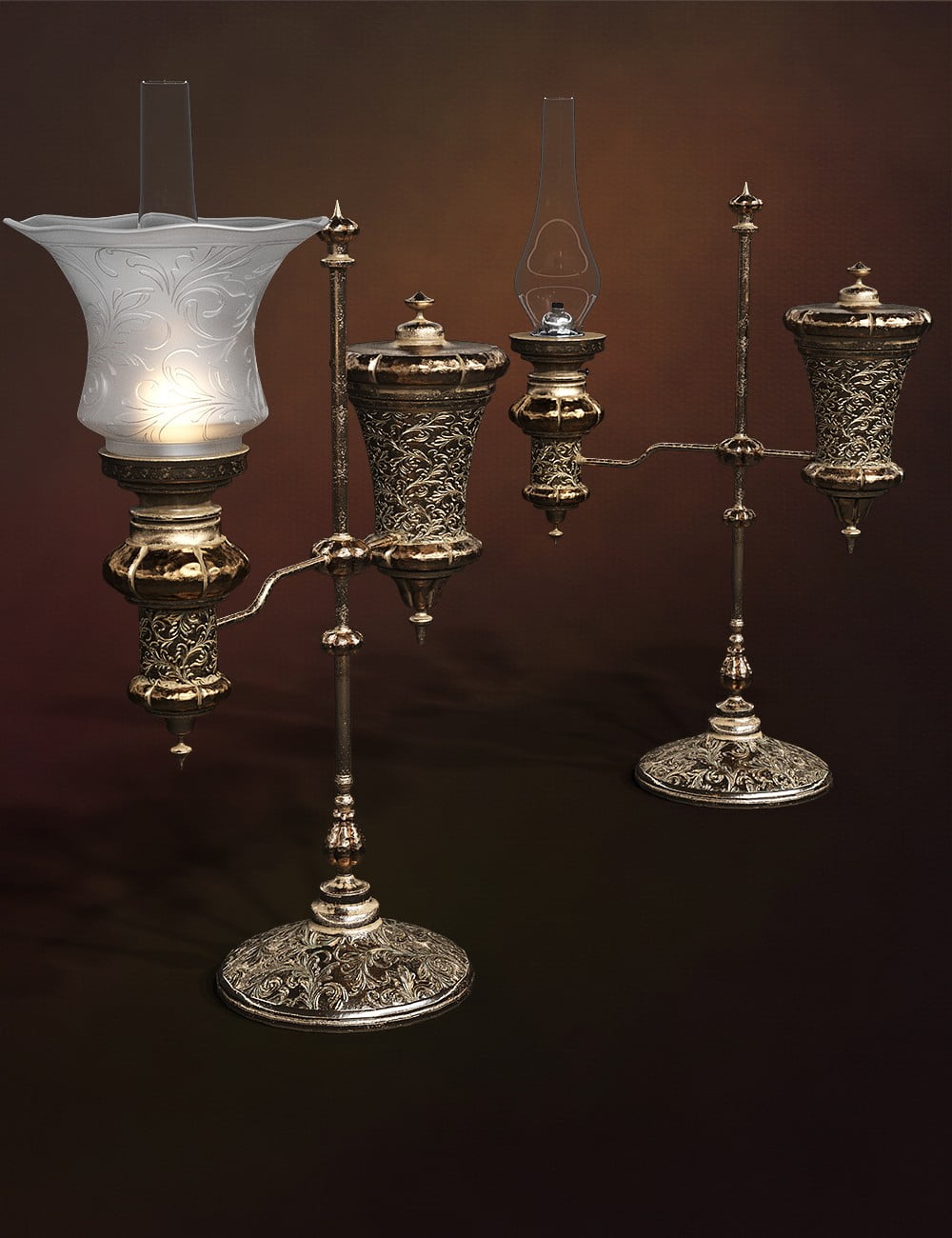 Vintage Lamps Iray