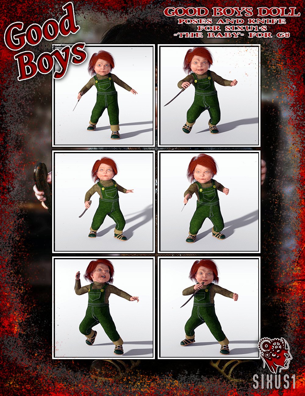 Good Boys Doll Mini Pose Pack