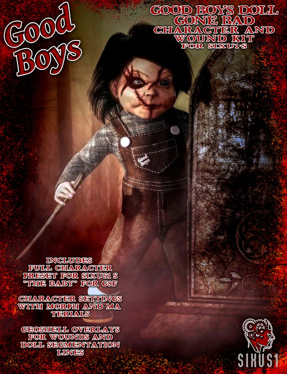 Good Boys Doll Gone Bad: Character and Overlays for S1M's The Baby for G8F