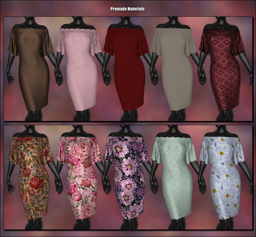 dForce - Shimmy Dress for G8F