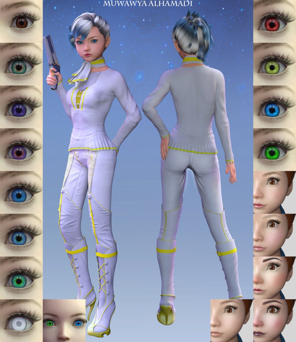 Fantasy-Anime-Cosplay 1 _ Yoko _ for G3F G8F