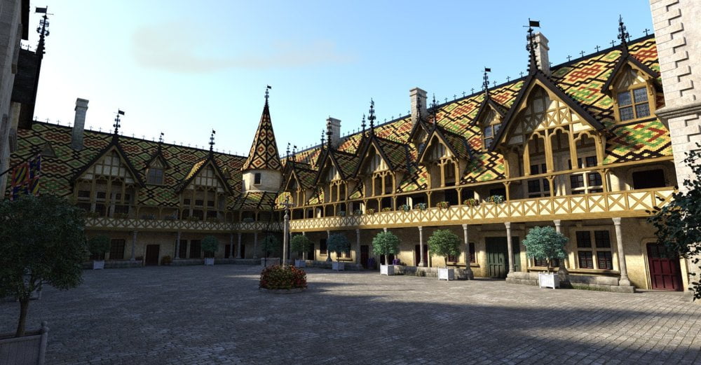 Beaune-Courtyard