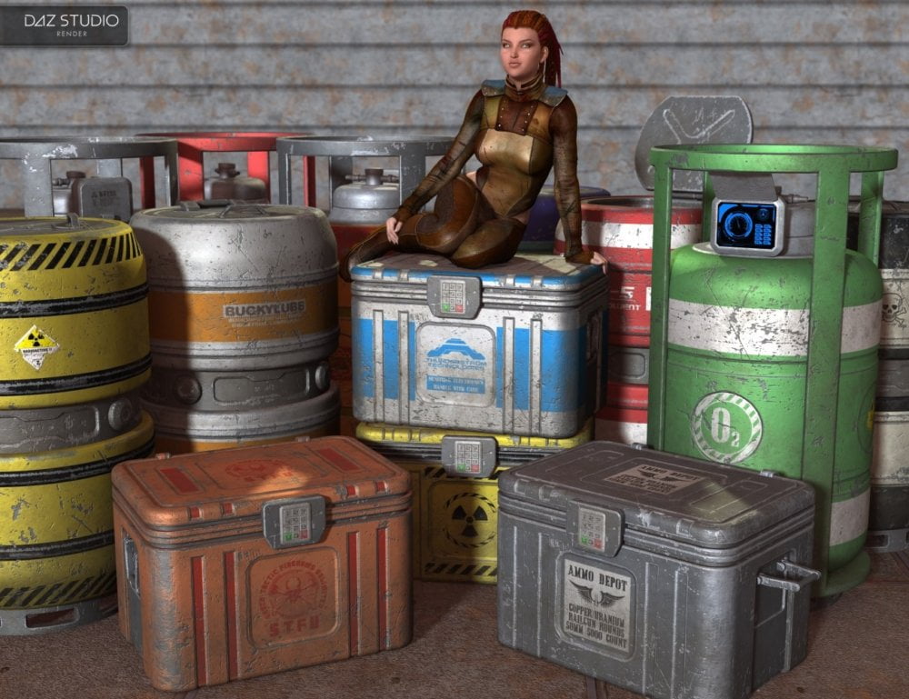 Sci Fi Freight Containers