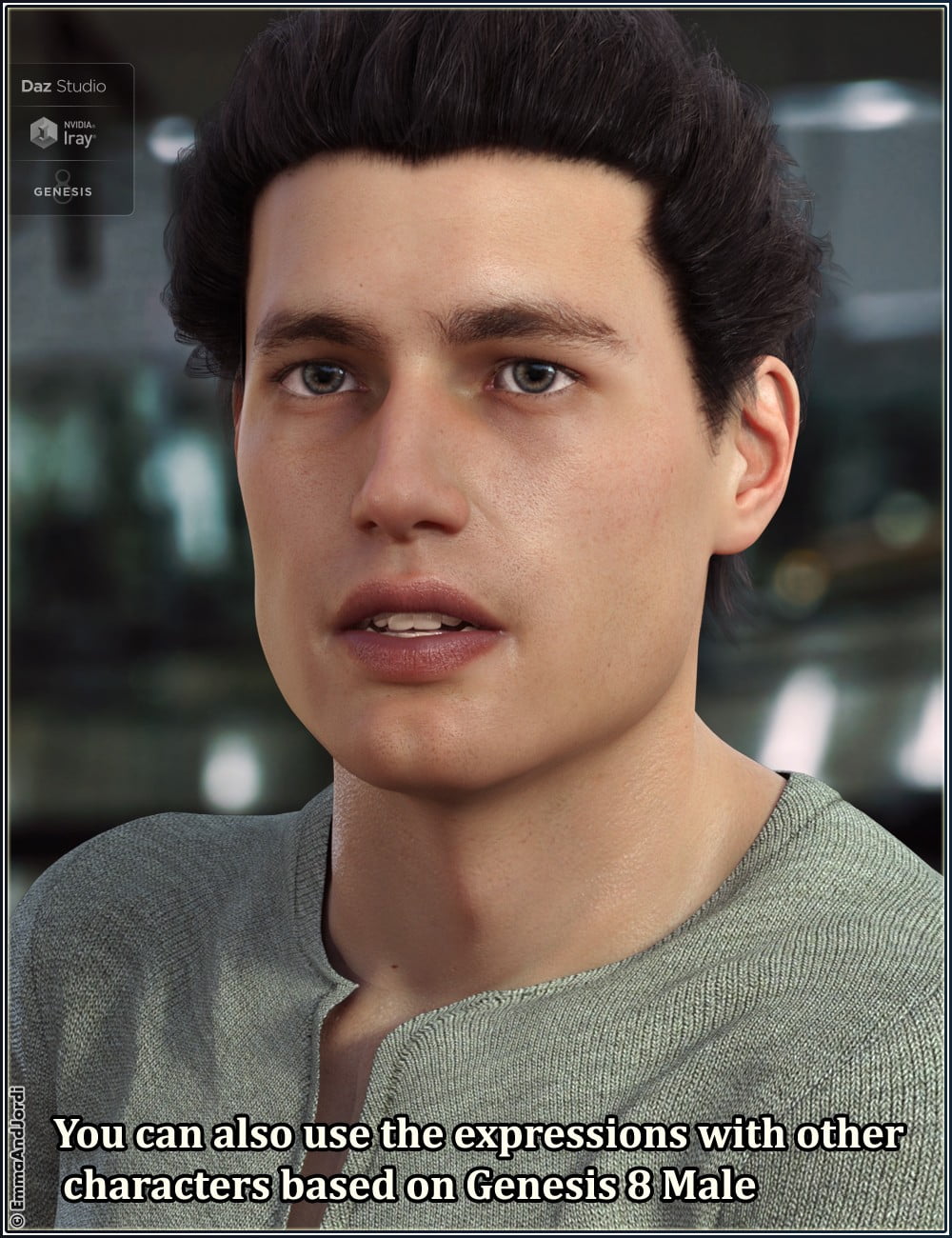 Wise and Fun Mix and Match Expressions for Floyd 8 and Genesis 8 Male(s)