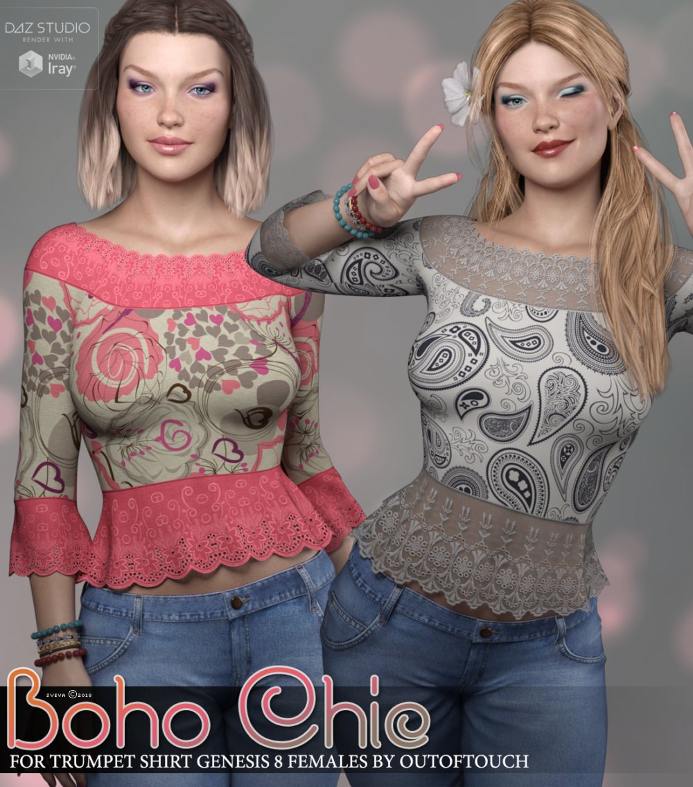 Boho Chic for Trumpet Shirt Genesis 8 Females
