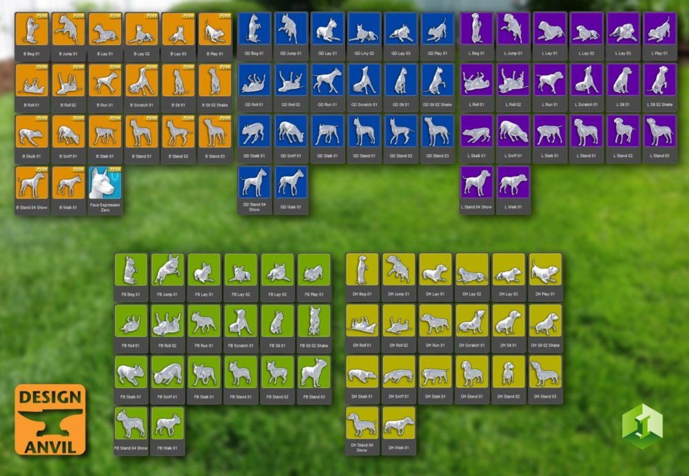 Daz Dog 8 My Homework Pose Set