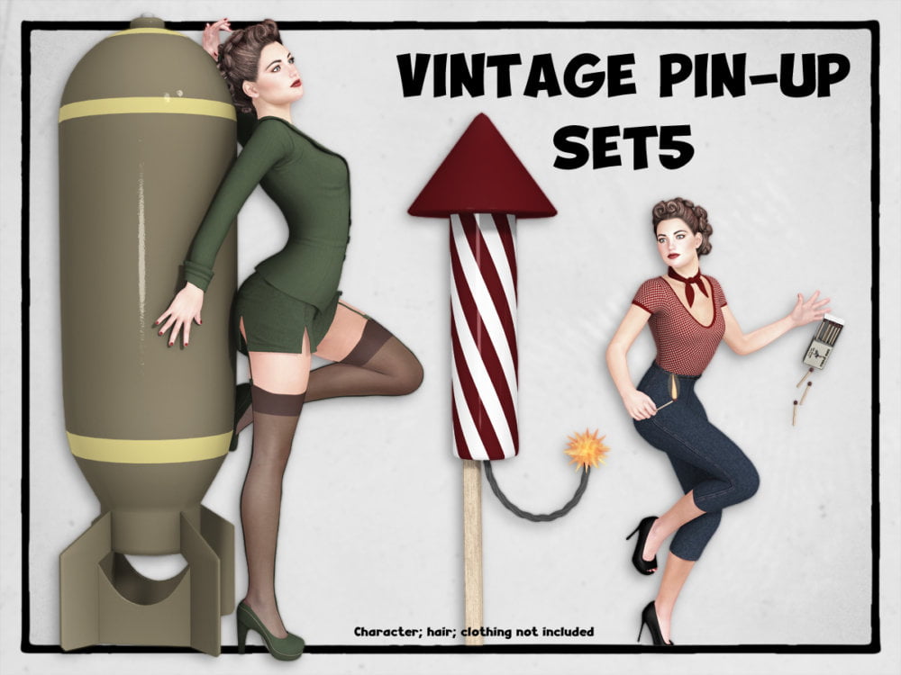 VINTAGE PIN-UP Set5