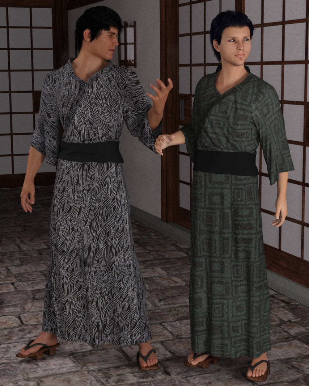 dForce Yukata for Genesis 8 Male