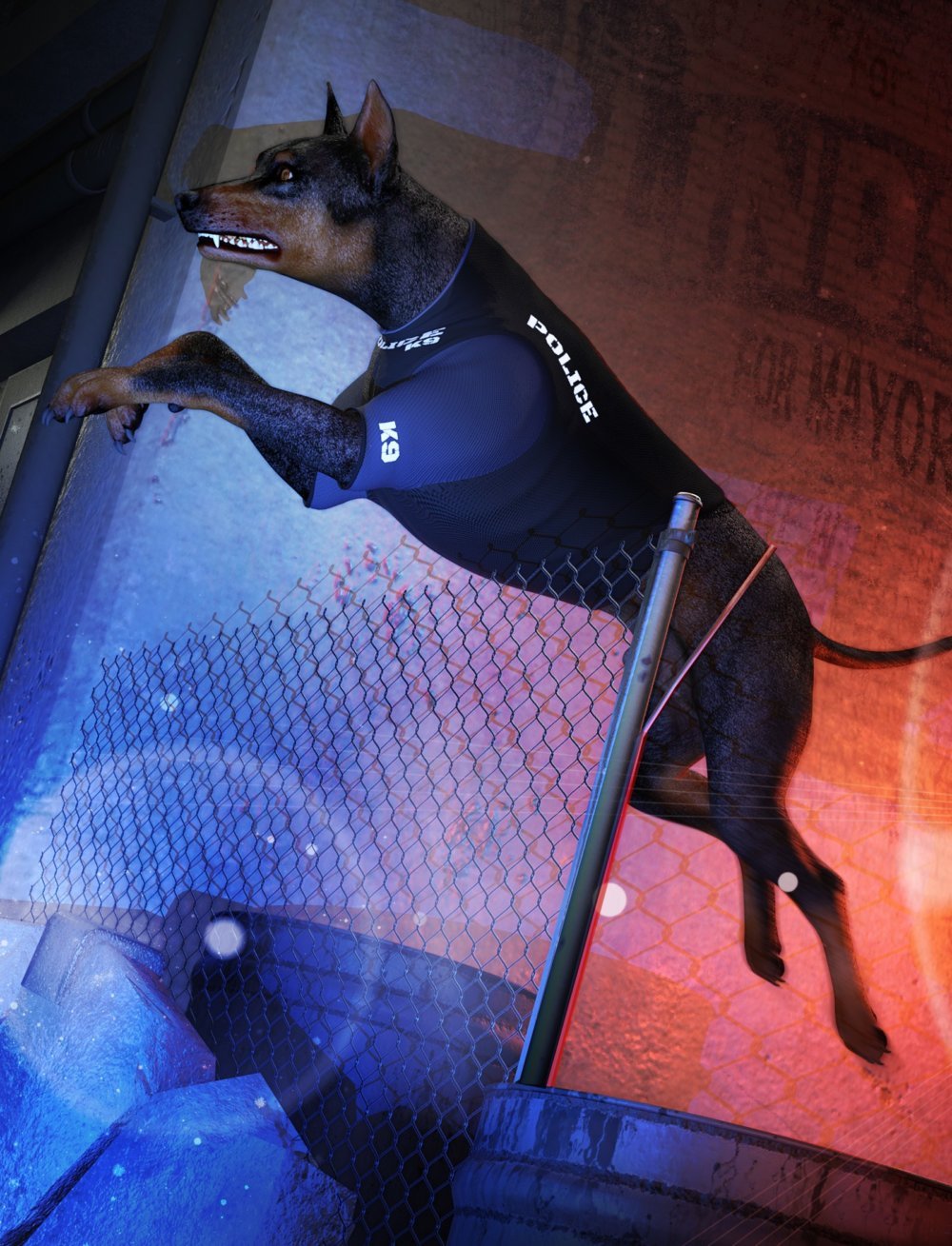 Daz Dog 8 Service Vest