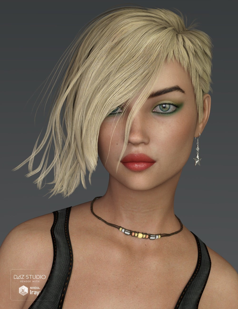 Danny Hair for Genesis 3 and 8 Female(s)