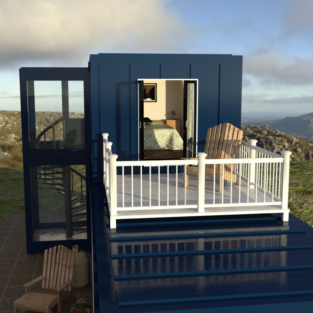 The Shipping Container House for DAZ Studio