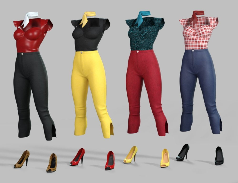 Rockabilly Outfit Textures