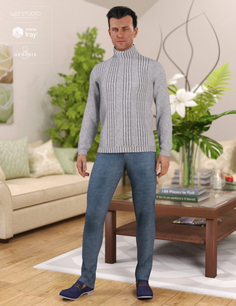 Dforce Sweater Outfit For Genesis 8 Male S ⋆ Freebies Daz 3d