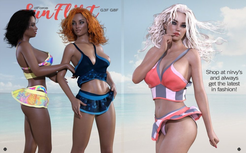 dforce SunFlirt Beach Set G3F G8F