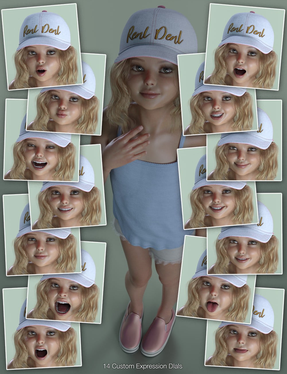 Brynn Character, Hair and Expressions for Genesis 8 Female(s)