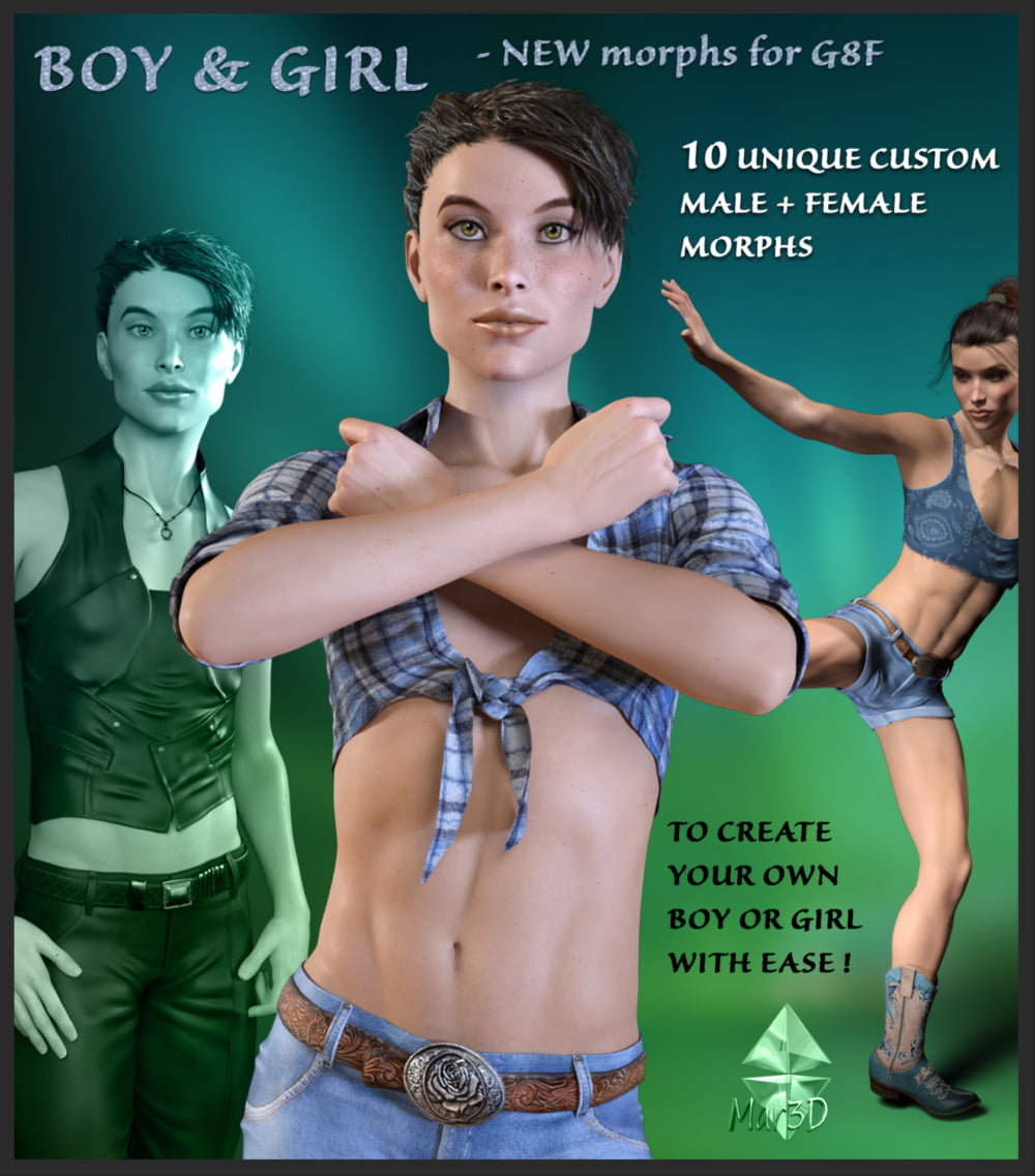 BOY and GIRL - New Morphs for G8F