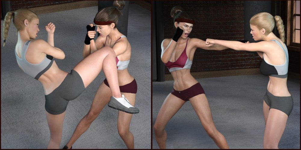 Z Fighting Series: Boxing Fever - Poses and Partials for Genesis 3 and 8