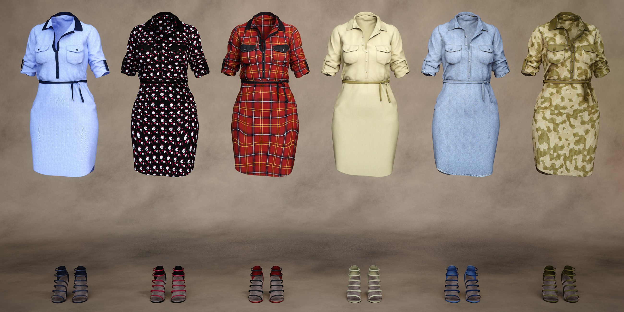 Shirt Dress Outfit Textures