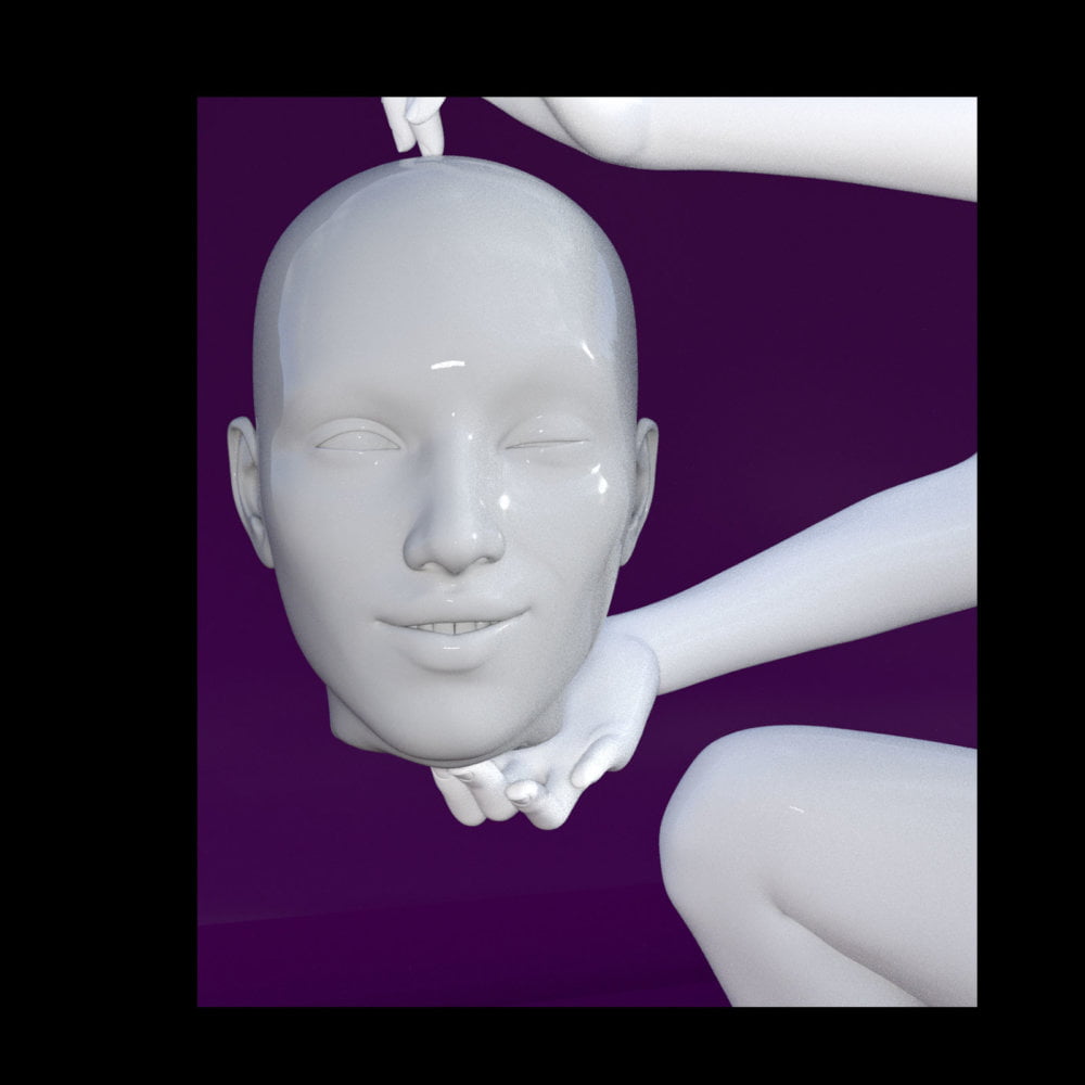 Chopped Head for Genesis 8 Female