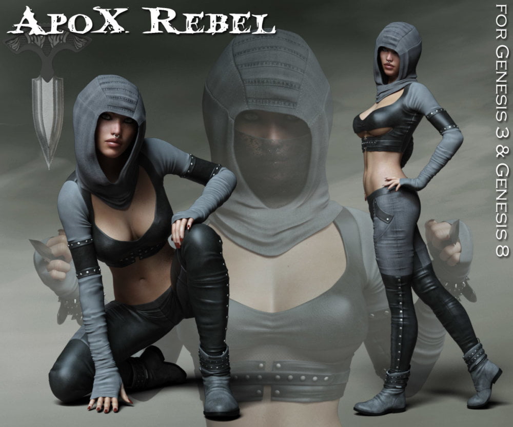 ApoX - Rebel for the Genesis 3 and Genesis 8 Females