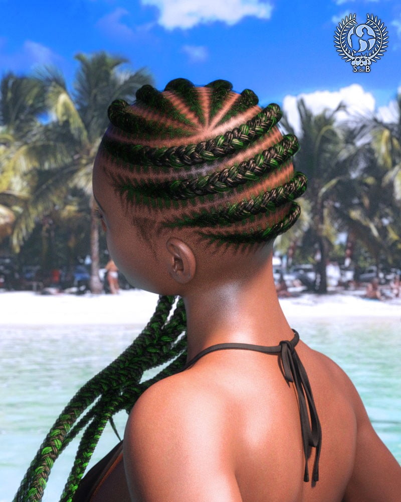 Jumbo Side Braids for Genesis 3 and 8 Female(s)