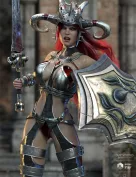 Zealoth Outfit and Weapons for Genesis 8 Female(s)