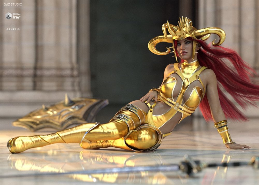 Zealoth Outfit and Weapons for Genesis 8 Female(s)