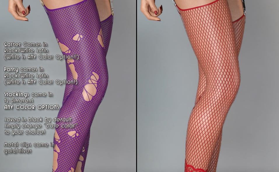Vanity for Wet Look Stockings Genesis 8 Females