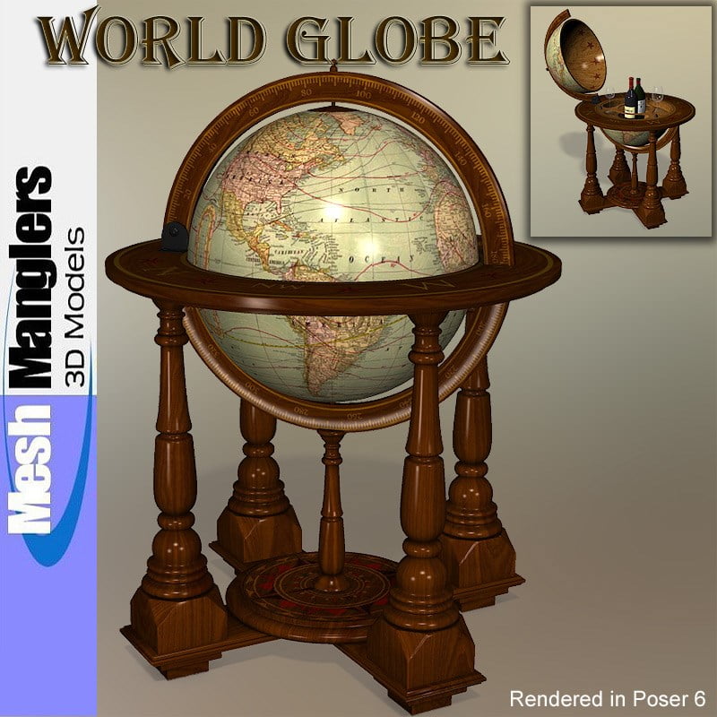 WORLD GLOBE BY MESH MANGLERS