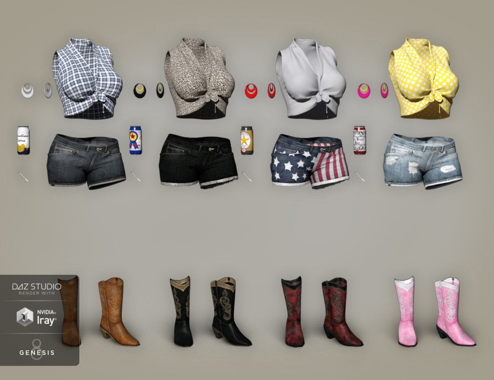 Betty Lou Outfit Textures