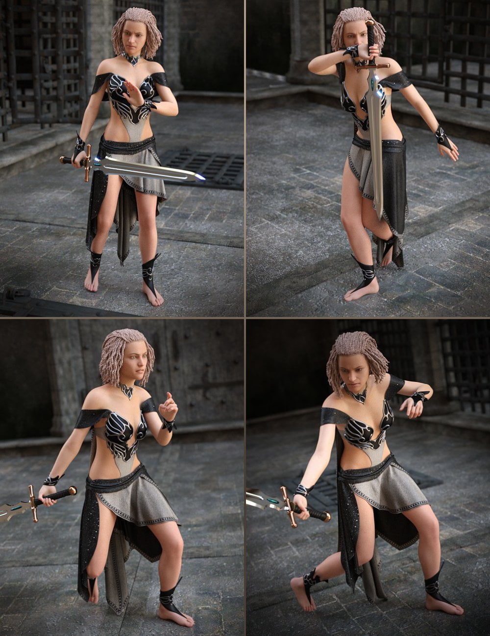 Regal Guardian Poses for Genesis 3 & 8 Female