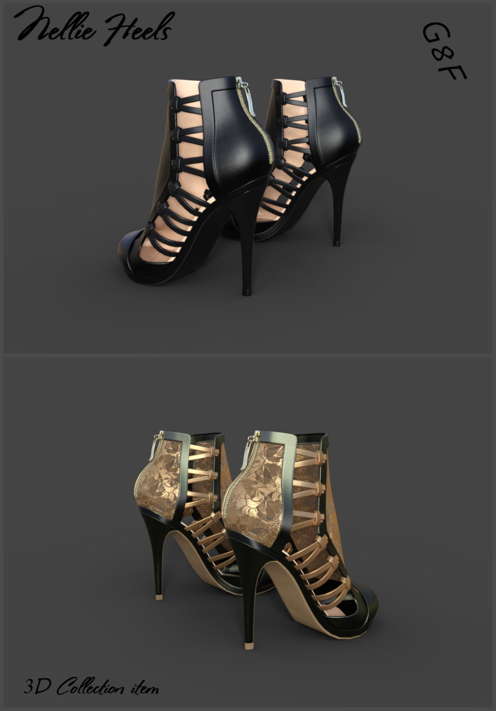 Nellie Heels and Pantyhose G8F