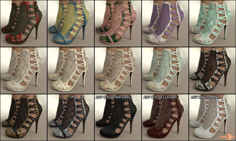 Nellie Heels and Pantyhose G8F