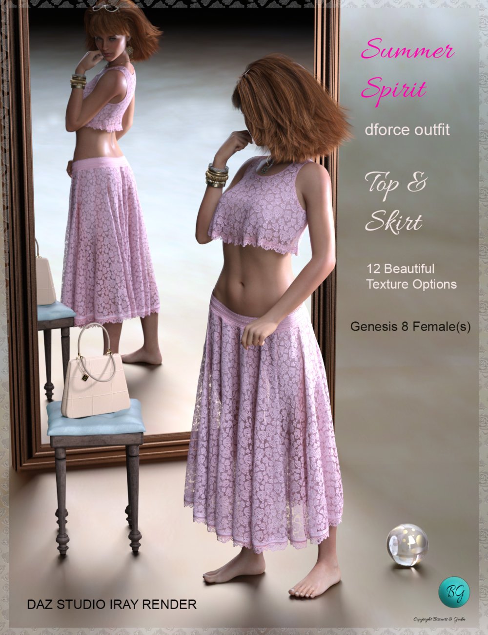 dForce - GB Summer Spirit Outfit for Genesis 8 Female